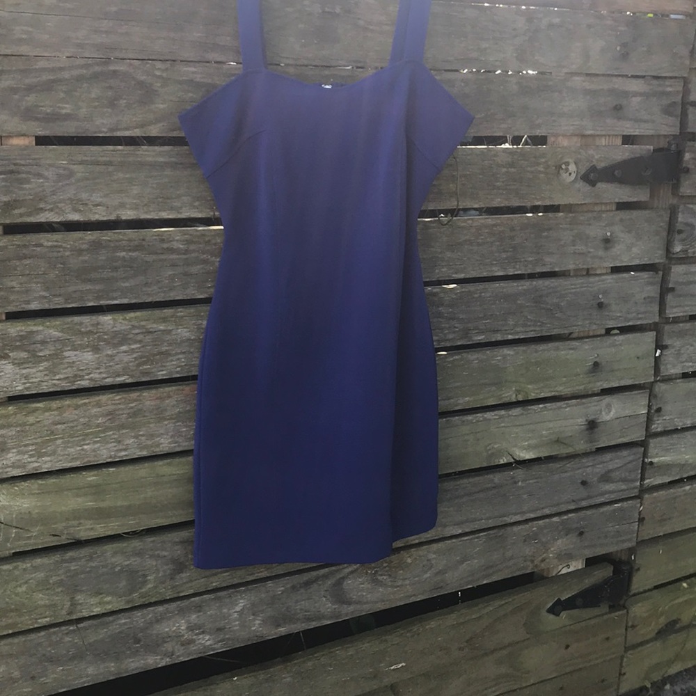 Blue mini dress